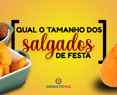 tamanho salgados festa