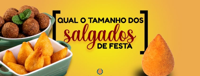 tamanho salgados festa