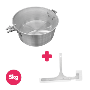 RASPADOR E PANELA ALUMÍNIO 5KG