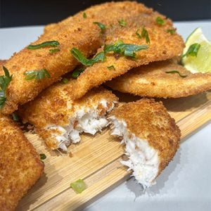 Peixe empanado